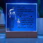 To My Daughter | Printed Square Acrylic Plaque