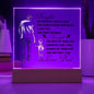 To My Daughter | Printed Square Acrylic Plaque