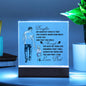 To My Daughter | Printed Square Acrylic Plaque