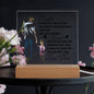 To My Daughter | Printed Square Acrylic Plaque