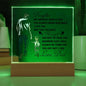 To My Daughter | Printed Square Acrylic Plaque