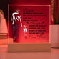 To My Daughter | Printed Square Acrylic Plaque