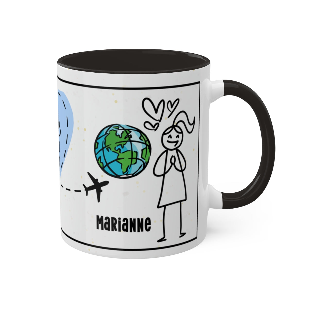 Couples Mug: Personalized Long-Distance Couples Coffee Mug for Valentine's Day | Gift Mug for Couples