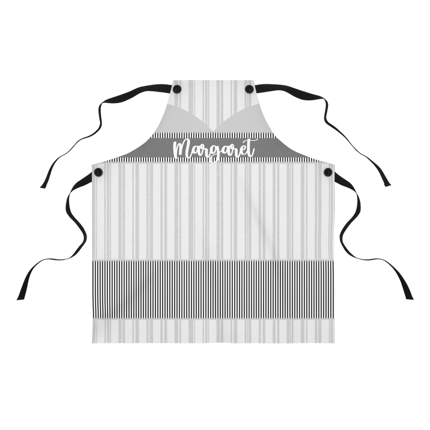 Stepdaughter Apron: Pinstripe Personalized Country Stylish Kitchen Apron for Women | Daughter Gift