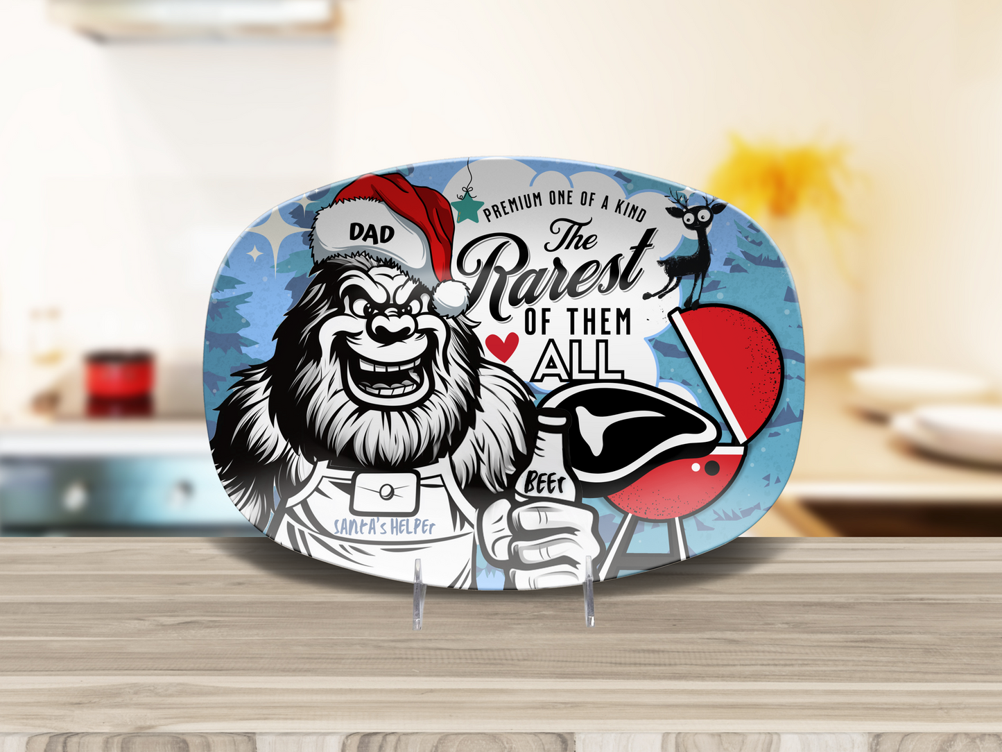 Sasquatch Christmas BBQ - Dad Platter - The Rarest of Them All