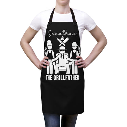 Bonus Dad: The Grillfather Apron | Funny Gifts for Father's Day | Dad BBQ Gift