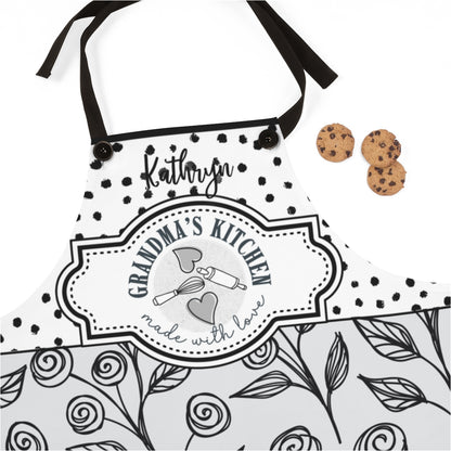 Grandma Apron: Personalizable Apron for My Grandmother | Sweet Country Rustic Kitchen Gift