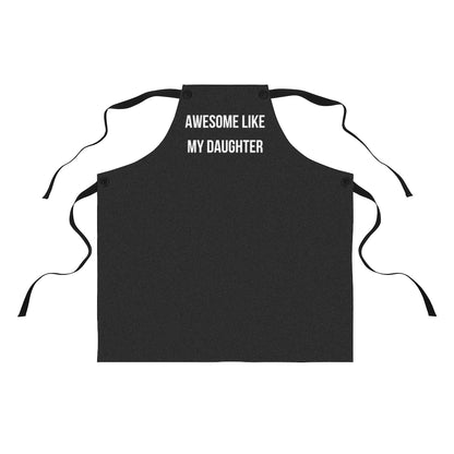 Dad Apron: Awesome Dad Gift | From Daughter to Dad | Funny Like My Daughter Husband Gift