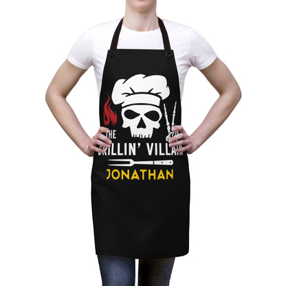 Boyfriend Apron: To My Grillin' Villain Boyfriend Birthday Gift | Cool BBQ Gifts for Men