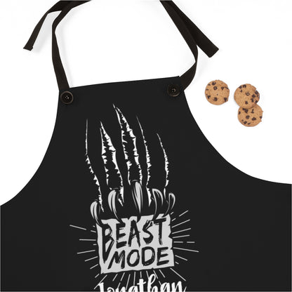 Grandson Apron: Personalized BBQ Beast Mode | Birthday Gifts for Grandson