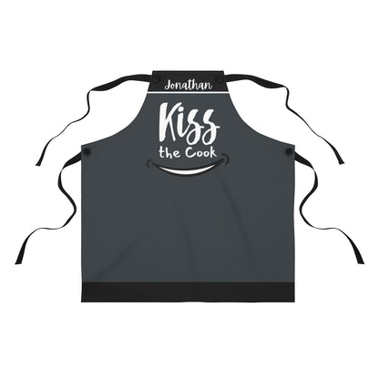 Son Apron: Personalized BBQ Aprons for My Son | Funny Kiss The Cook Apron for Men