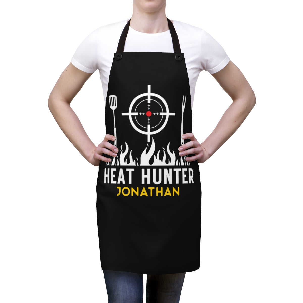 Grandpa Apron: The Heat Hunter Dad Apron for Father's Day | Funny Men's Aprons for Grandfathers