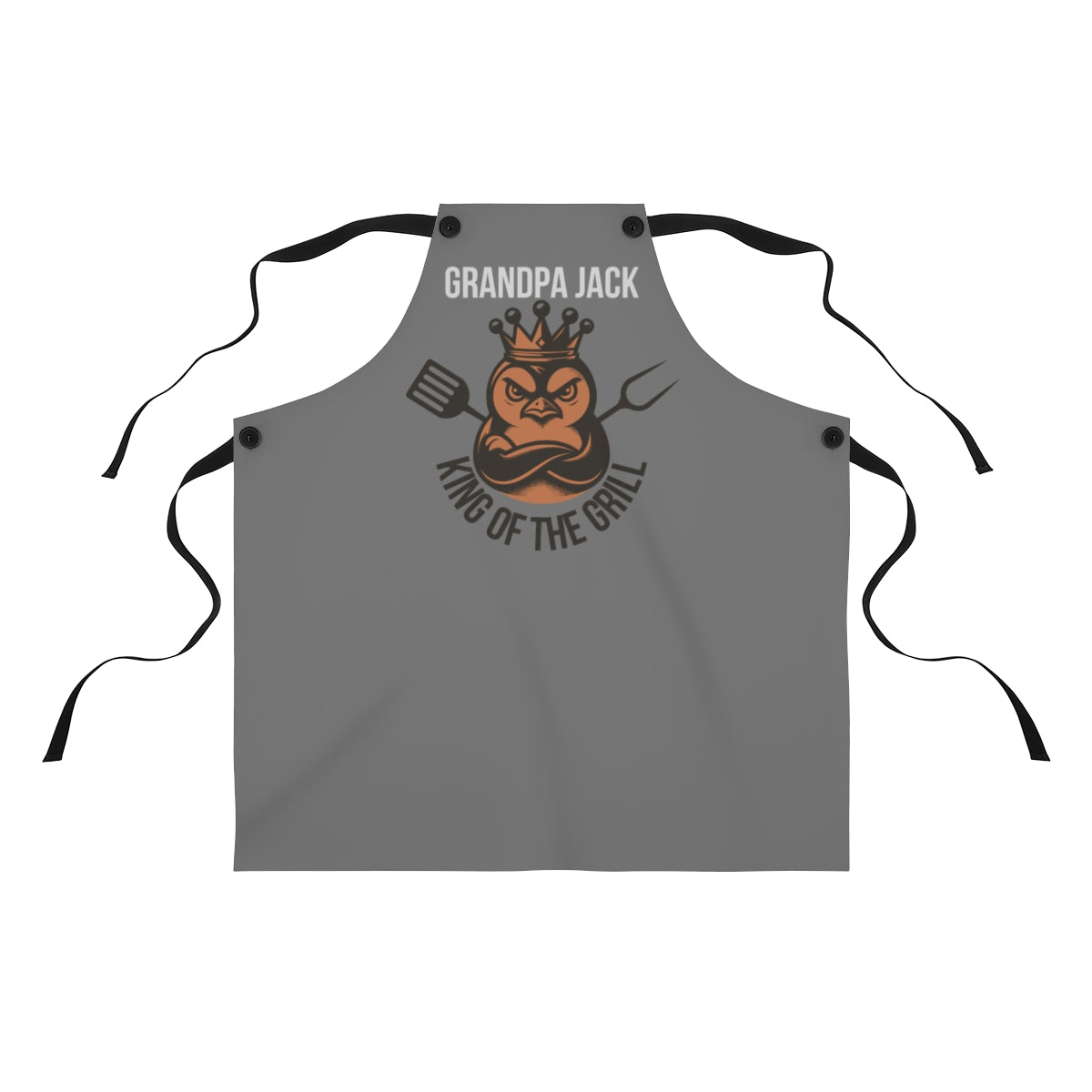 Grandpa Apron: Funny King of the Grill BBQ Cooking Apron for Grandfathers
