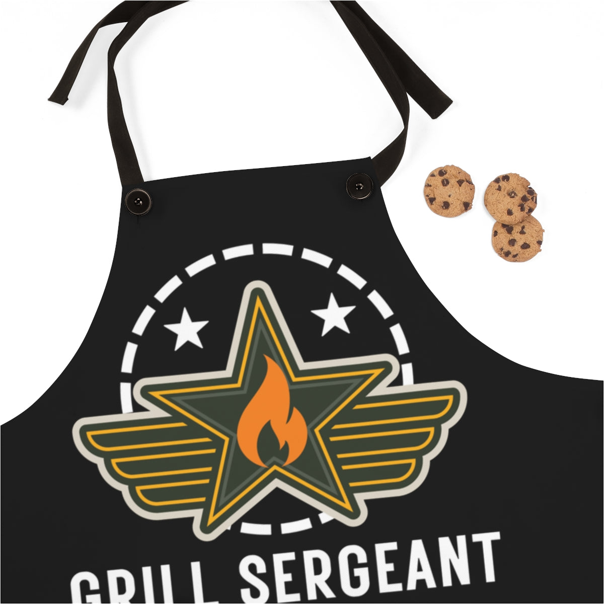 Dad Apron: The Grill Sergeant Dad Apron for Father's Day or Birthdays | Cool Gift for Boss