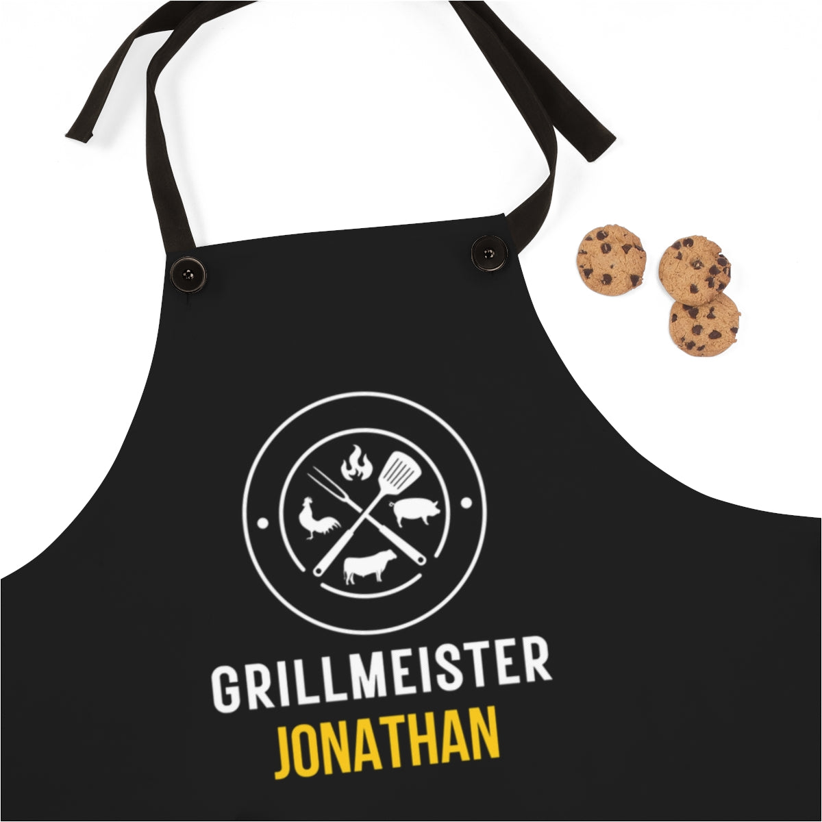 Grandson Apron: Personalized Fun BBQ Apron for Grandson | Cool B-Day Gift