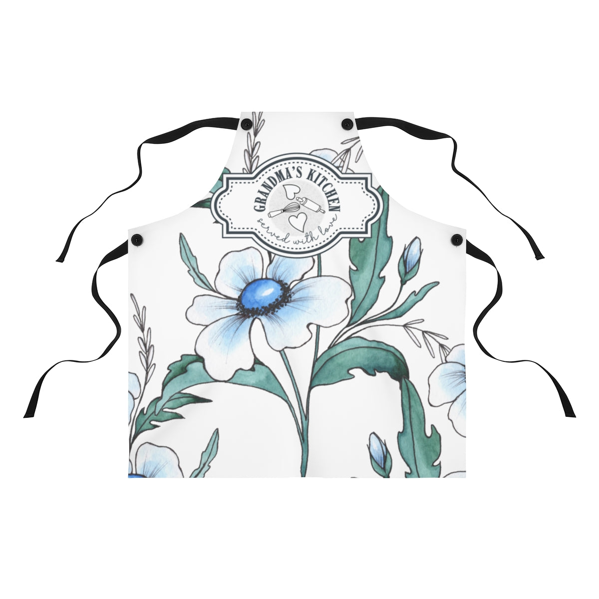 Grandma Apron: Special Country Rustic Kitchen Aprons | Floral Grandmother Apron