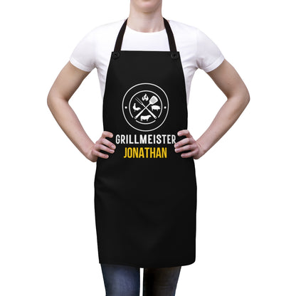 Grandson Apron: Personalized Fun BBQ Apron for Grandson | Cool B-Day Gift