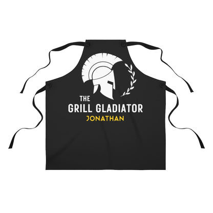 Bonus Son Apron: Funny Grilling Gladiator Apron for Dad | Father's Day or Birthday Gift Man