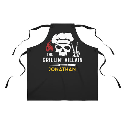Boyfriend Apron: To My Grillin' Villain Boyfriend Birthday Gift | Cool BBQ Gifts for Men