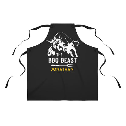 Stepson Apron: The BBQ Beast Grilling Apron for Stepson's Birthday Gift | Birthday Gift