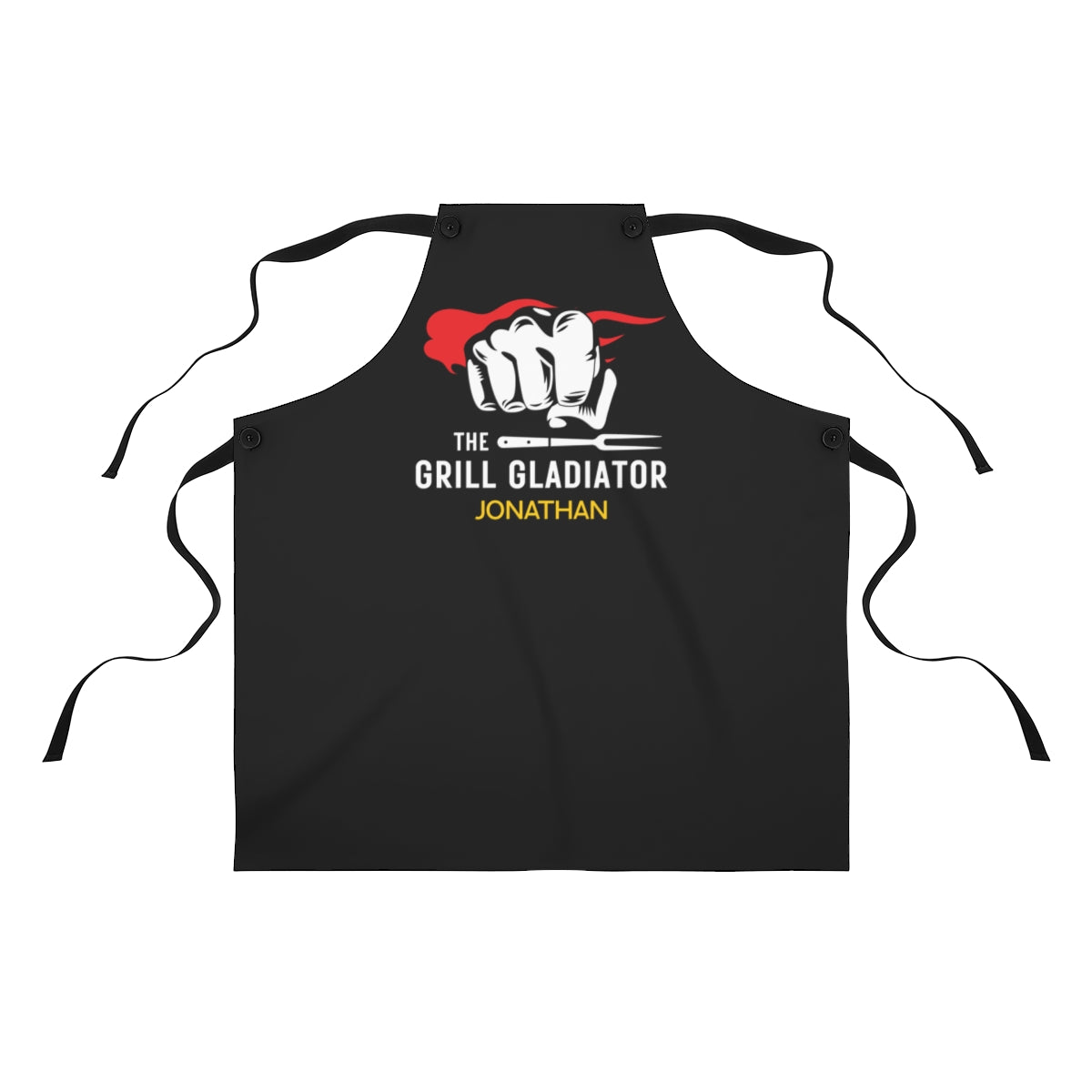 Stepson Apron: The Grill Gladiator Fun Mens Apron | Father's Day Gift for Adult Son