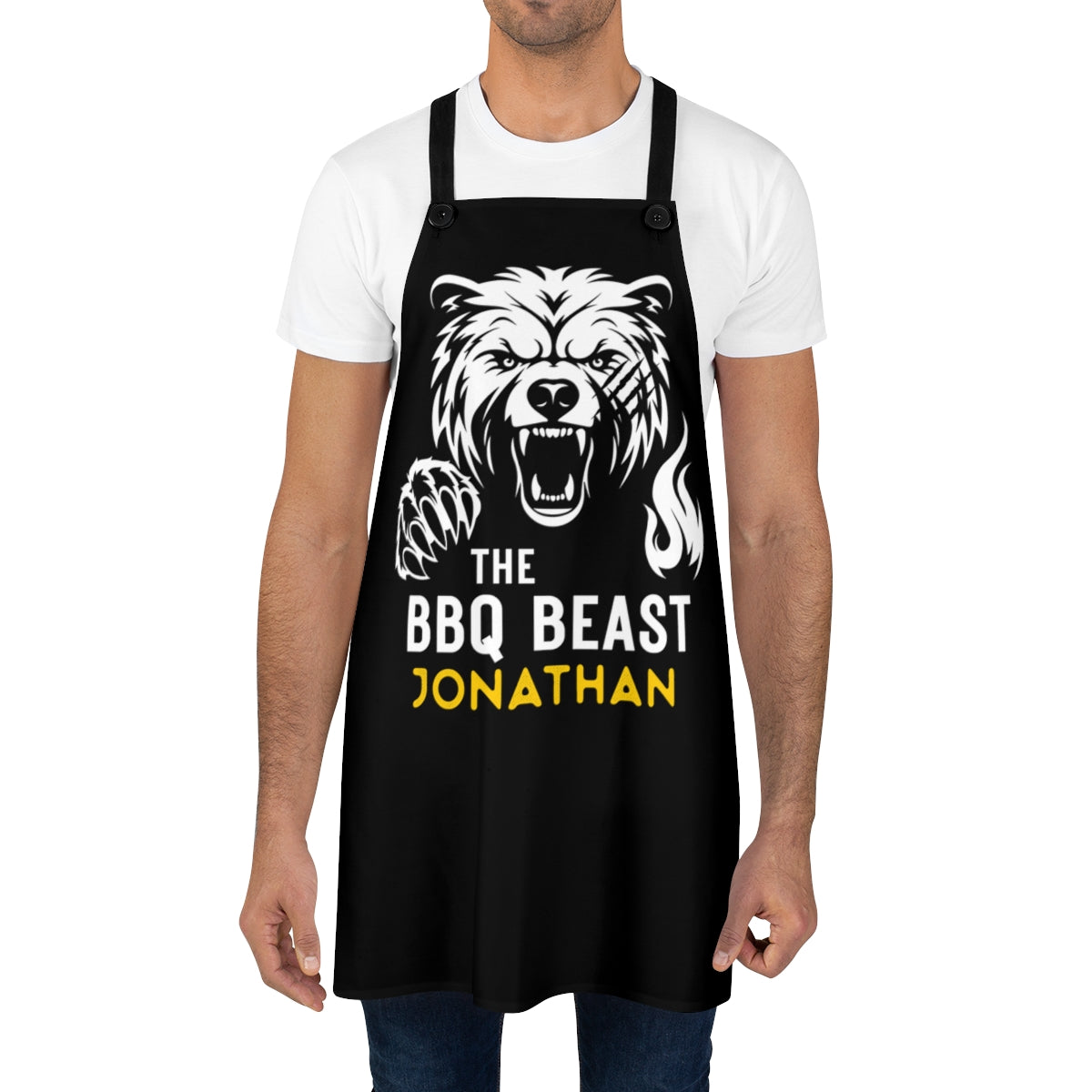 Grandpa Apron: The BBQ Beast Grandfather Apron for Men | Perfect Father's Day Gift