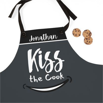 Son Apron: Personalized BBQ Aprons for My Son | Funny Kiss The Cook Apron for Men