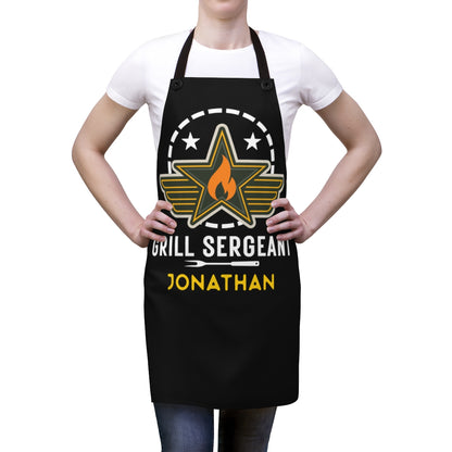 Dad Apron: The Grill Sergeant Dad Apron for Father's Day or Birthdays | Cool Gift for Boss