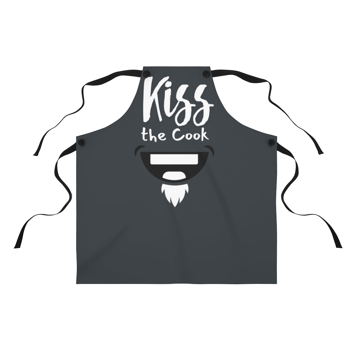 Stepdad Apron: Funny Kiss the Cook BBQ Grilling Apron for Dad | Father's Day Gift