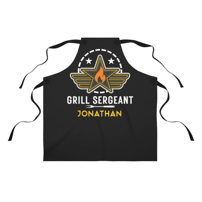 Dad Apron: The Grill Sergeant Dad Apron for Father's Day or Birthdays | Cool Gift for Boss