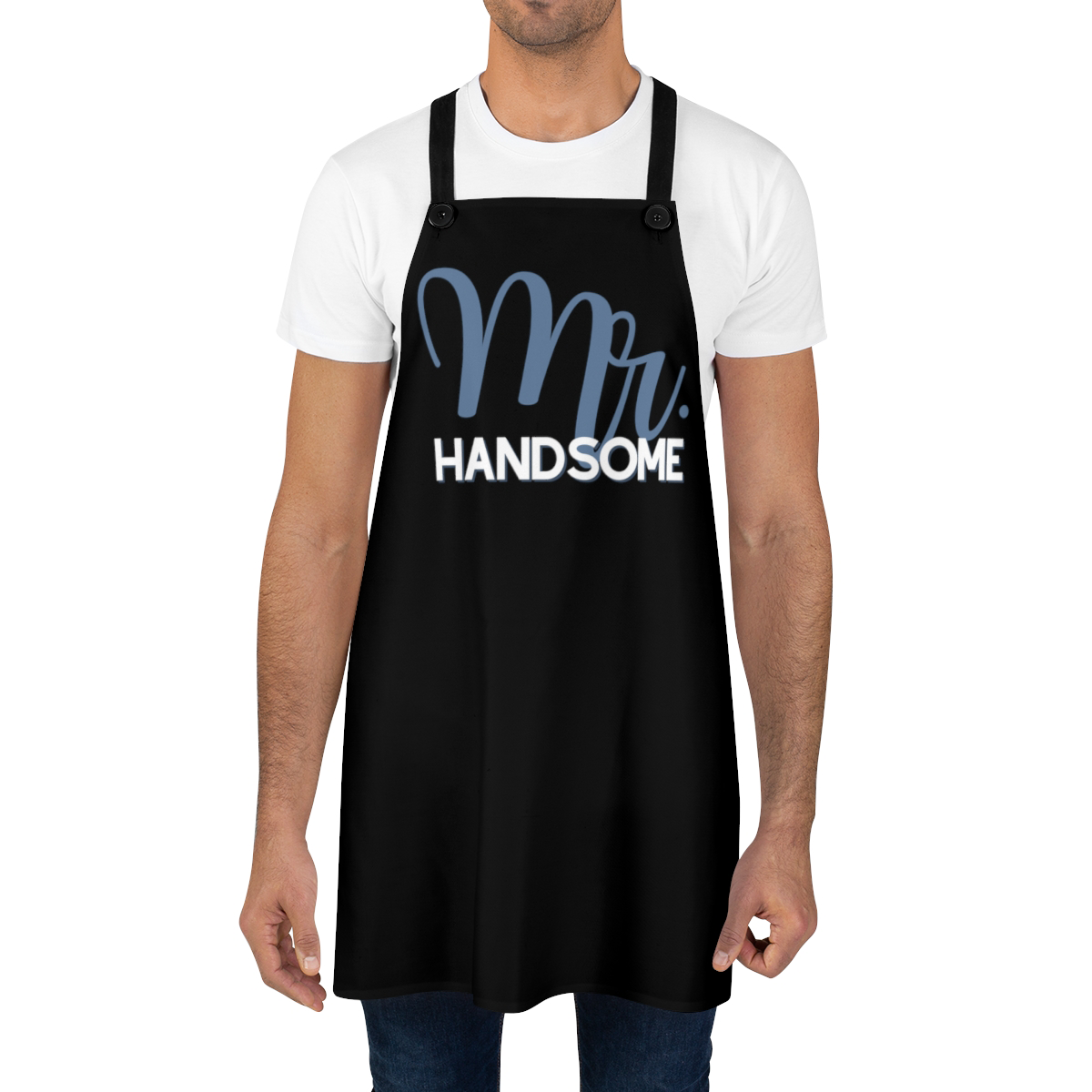 Husband Apron: Mr. Cool Sexy Calm BBQ Aprons for Husband | Boyfriend Father's Day Gift