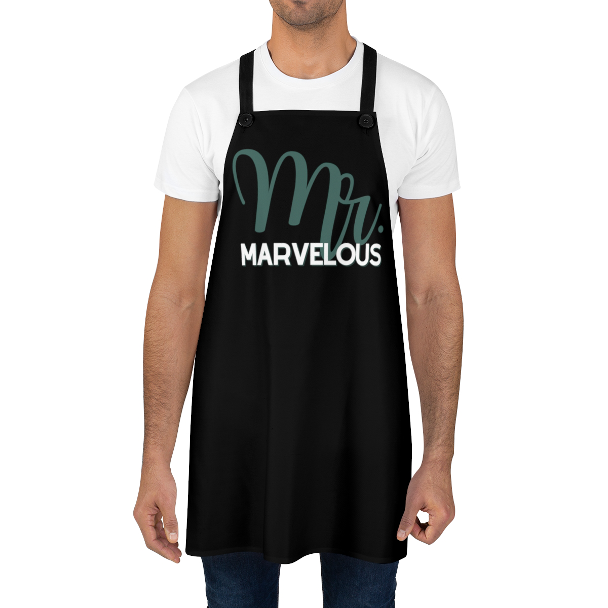 Husband Apron: Mr. Cool Sexy Calm BBQ Aprons for Husband | Boyfriend Father's Day Gift