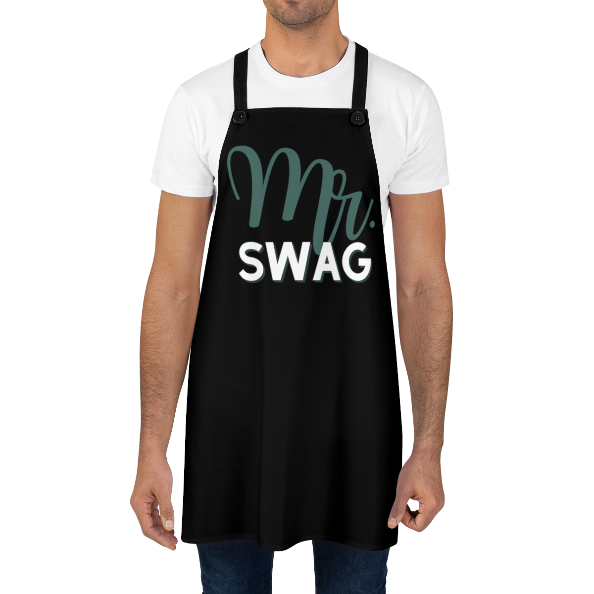 Husband Apron: Mr. Cool Sexy Calm BBQ Aprons for Husband | Boyfriend Father's Day Gift