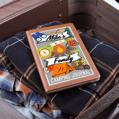 Journal: Family Camp Trip Journal | Quality Vegan Leather Notebook for the Family Vacation