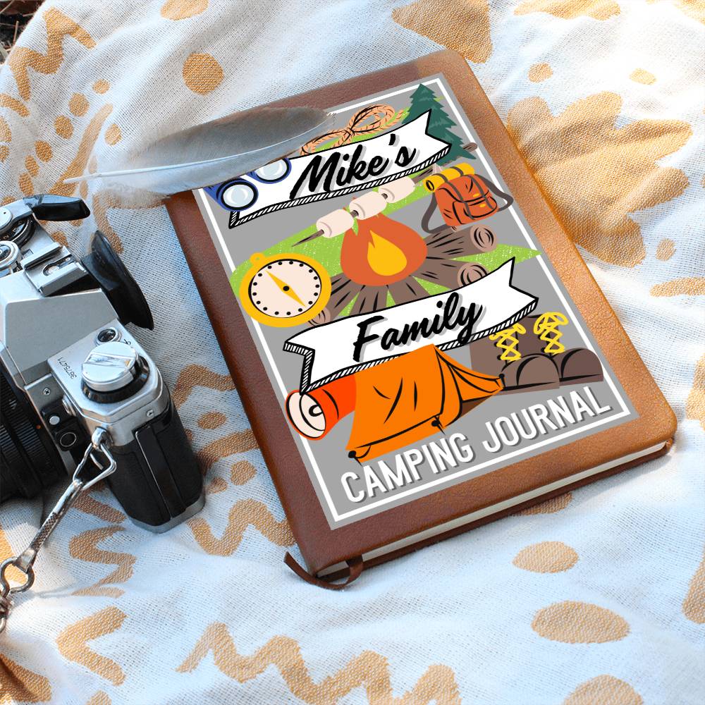 Journal: Family Camp Trip Journal | Quality Vegan Leather Notebook for the Family Vacation