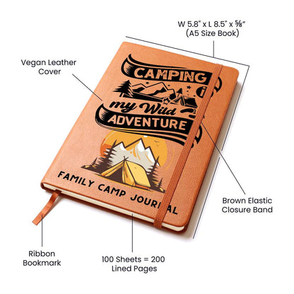 Journal: Family Camping Vacation Journal | Notebook for Group Travel