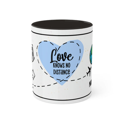 Couples Mug: Personalized Long-Distance Couples Coffee Mug for Valentine's Day | Gift Mug for Couples