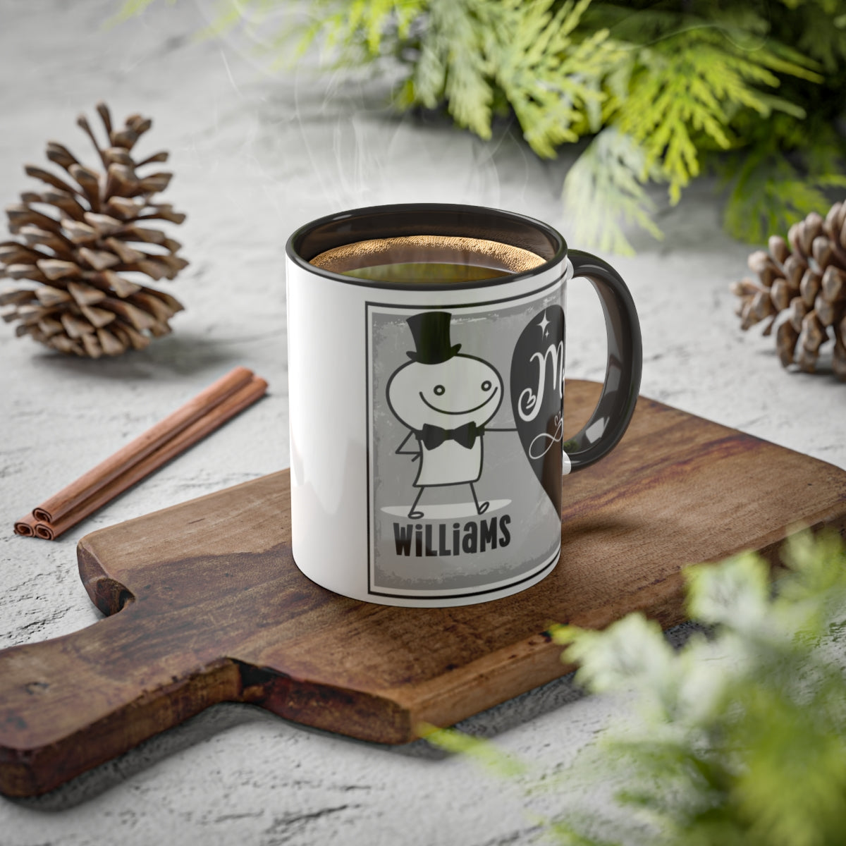 Couples Mug: Personalized Newlywed Mug for First Anniversary Gift or Wedding Gift | Housewarming Gift for Newlyweds