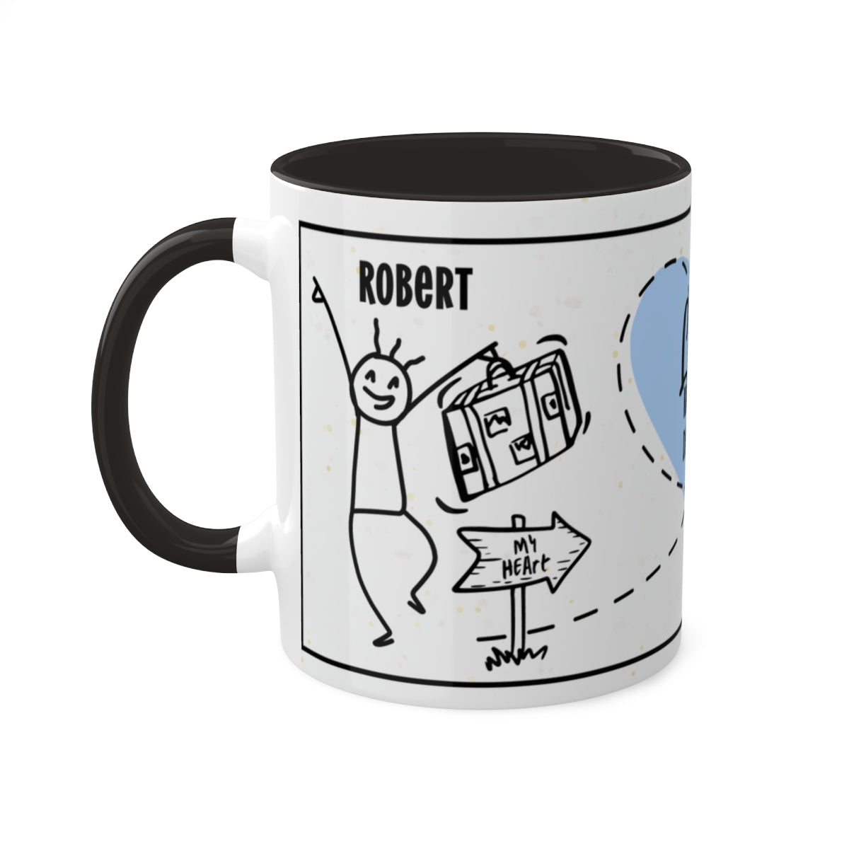 Couples Mug: Personalized Long-Distance Couples Coffee Mug for Valentine's Day | Gift Mug for Couples