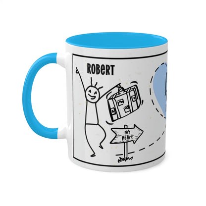 Couples Mug: Personalized Long-Distance Couples Coffee Mug for Valentine's Day | Gift Mug for Couples