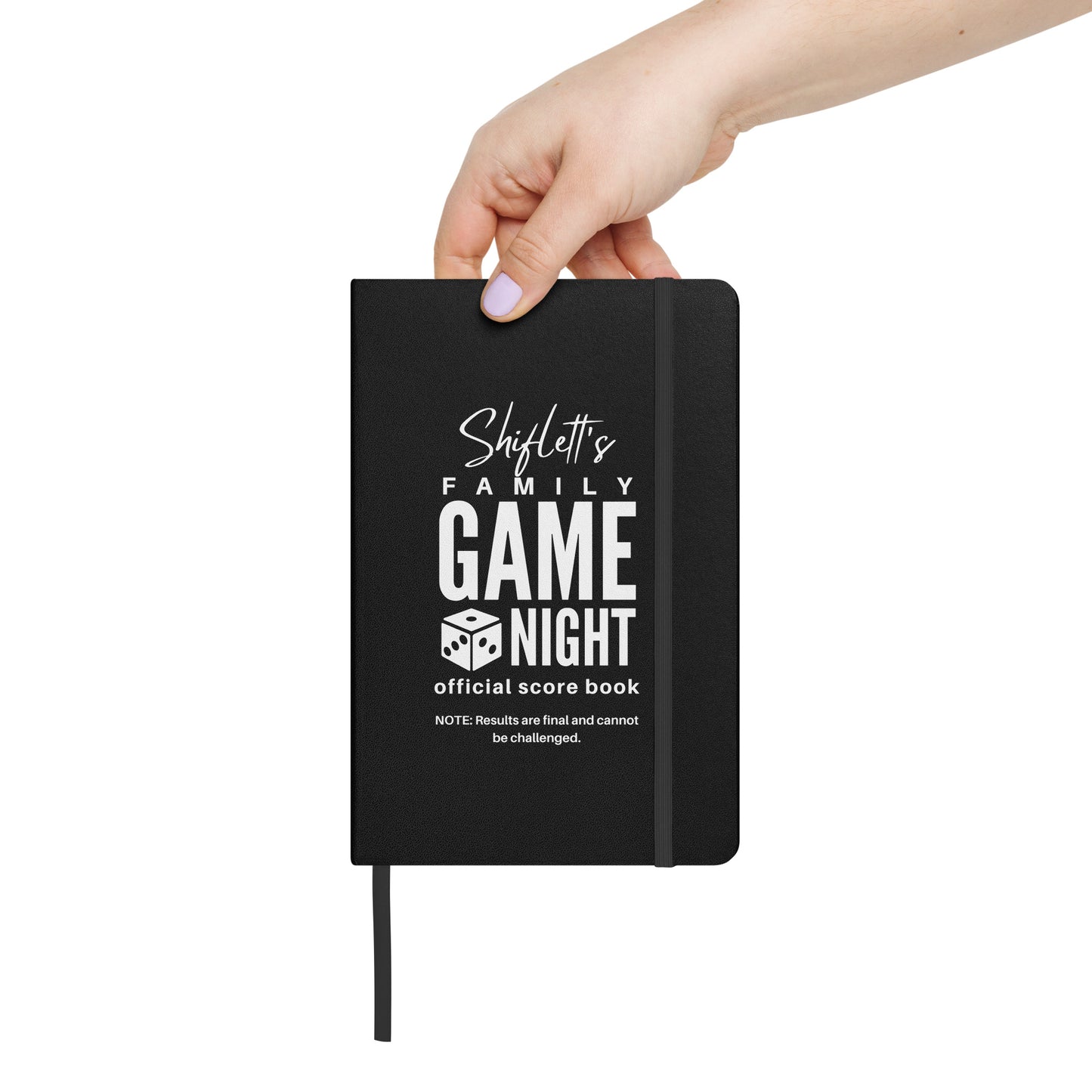 Journal: Family Game Night Official Score Book | Black Notebook for Parties & Games