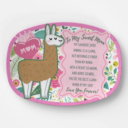 Mom Platter: To My Sweet Mom | Tea-Time Treat Cupcake Platter | Mother's Day or Birthday Gift