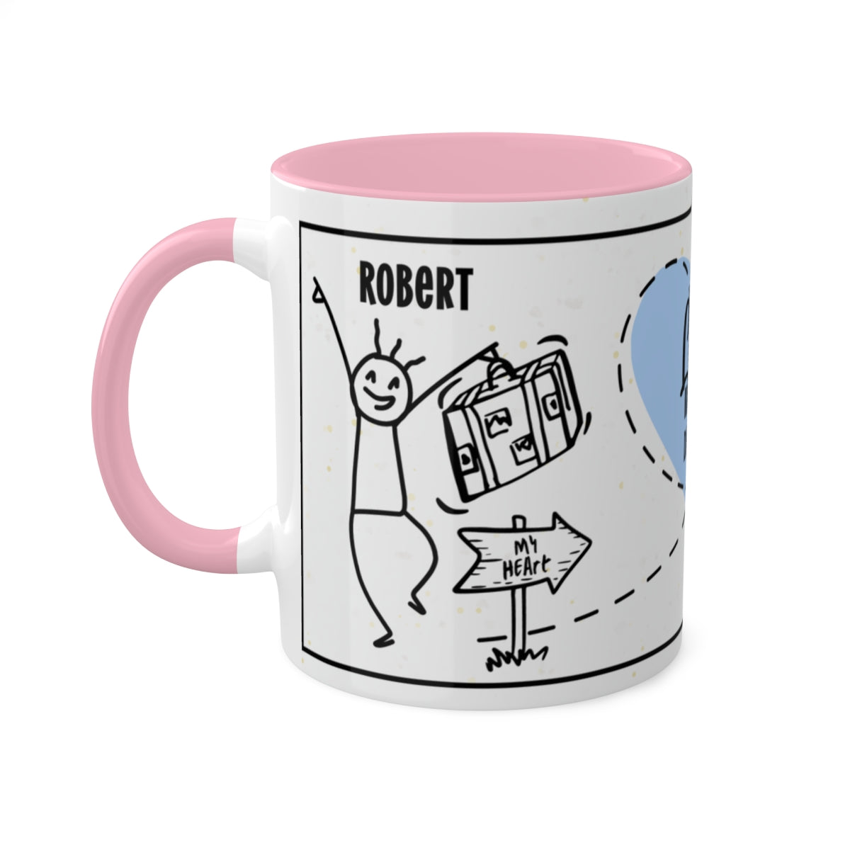 Couples Mug: Personalized Long-Distance Couples Coffee Mug for Valentine's Day | Gift Mug for Couples