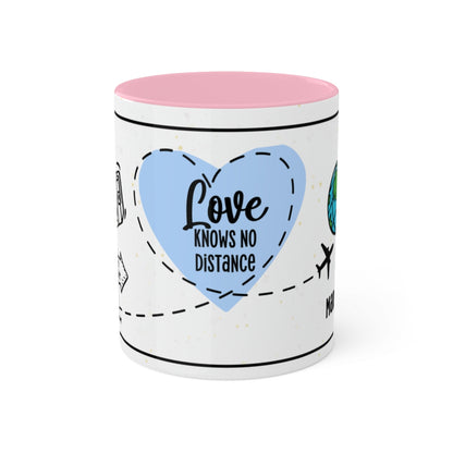 Couples Mug: Personalized Long-Distance Couples Coffee Mug for Valentine's Day | Gift Mug for Couples