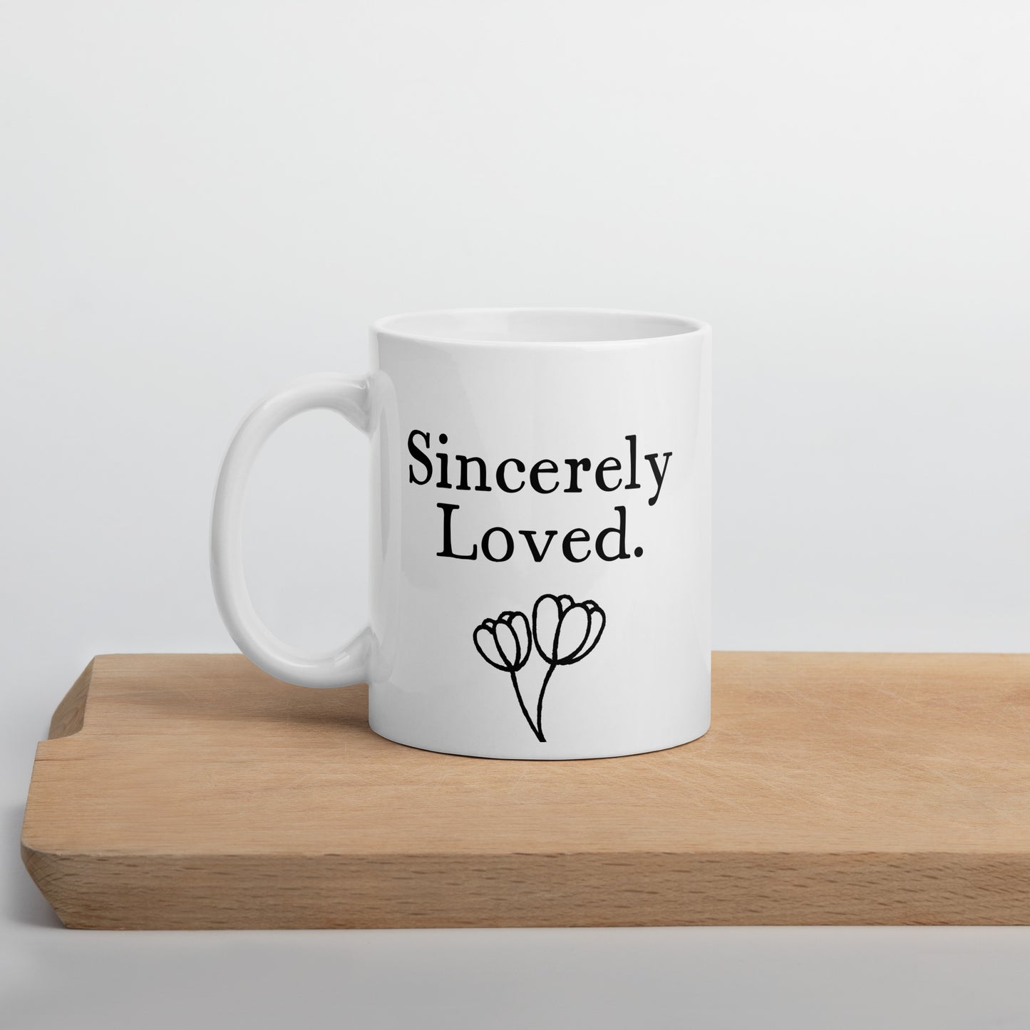Granddaughter Mug: Sincerely Loved Minimalist Affirmation Coffee Mug | Gift for Her