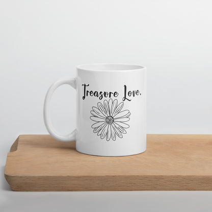 Girlfriend Mug: Positive Daisy Flower Affirmation Coffee Mug for Woman | Gift for Girlfriend