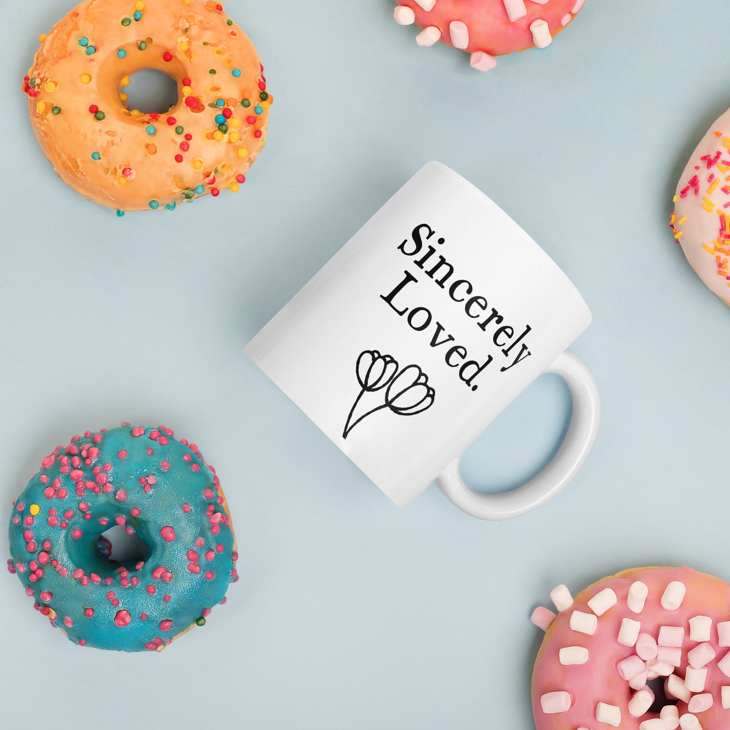 Granddaughter Mug: Sincerely Loved Minimalist Affirmation Coffee Mug | Gift for Her
