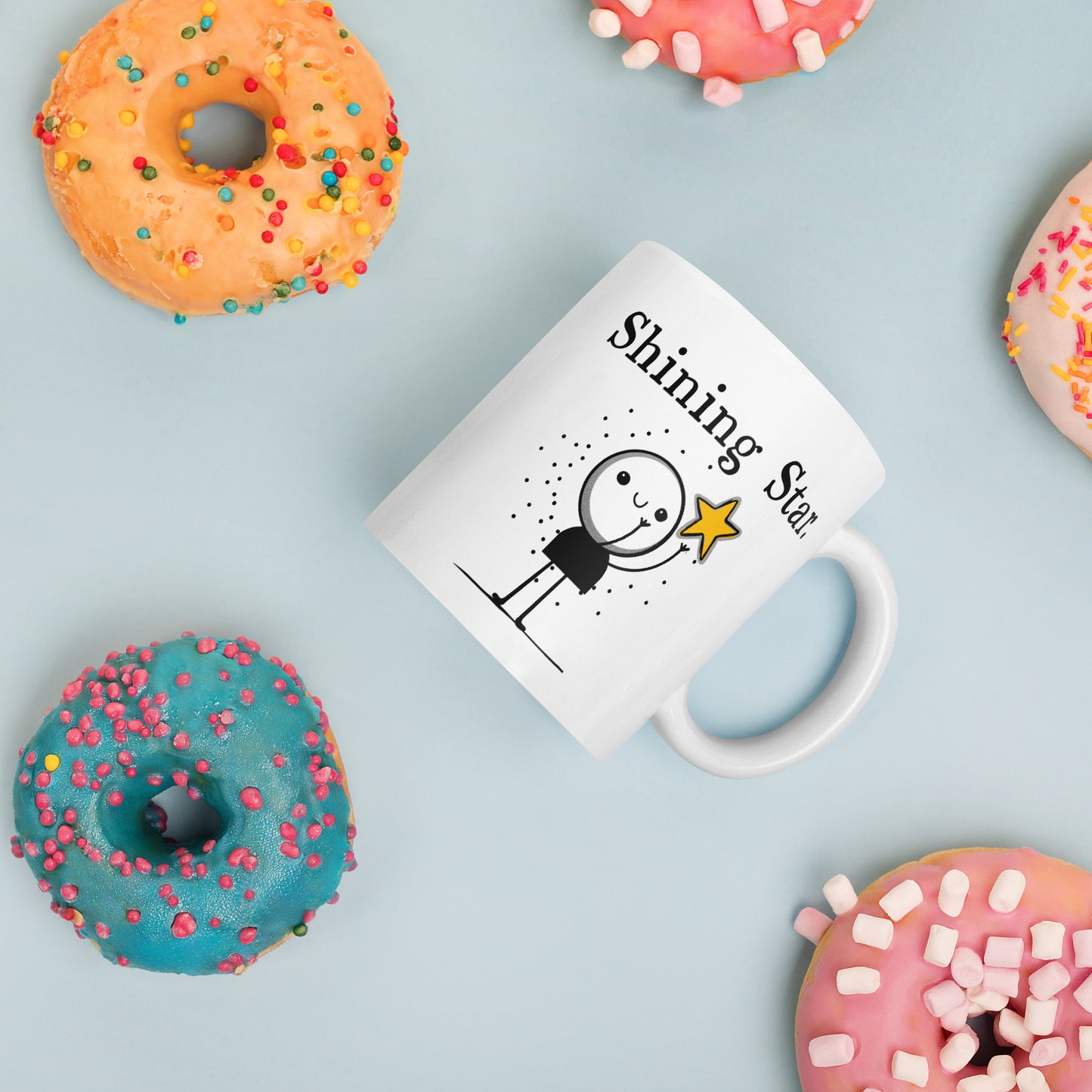 Stepmom Mug: Cute & Simple Design Shining Star Birthday Coffee Mug for My Stepmother
