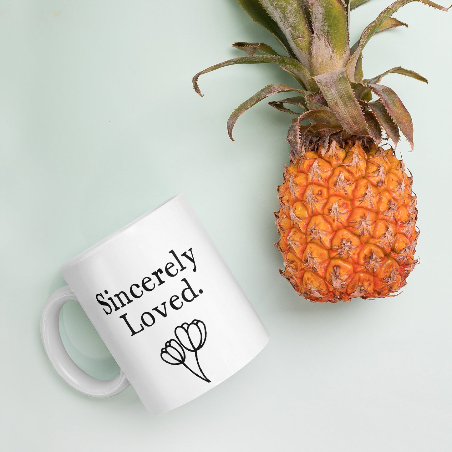 Granddaughter Mug: Sincerely Loved Minimalist Affirmation Coffee Mug | Gift for Her