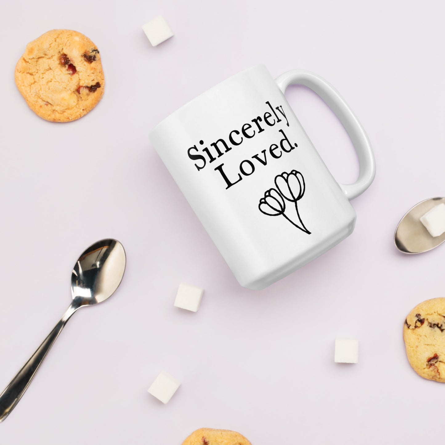 Granddaughter Mug: Sincerely Loved Minimalist Affirmation Coffee Mug | Gift for Her